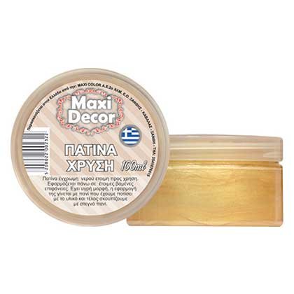 Maxi Decor Πατίνα Decoupage Χρυσή 100ml