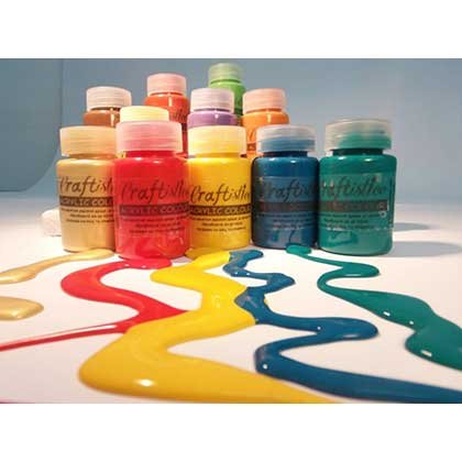 Craftistico Ακρυλικό Χρώμα Ζωγραφικής 60ml (Διάφορα Χρώματα)