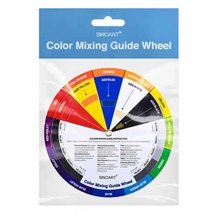 Sinoart Color Mixing Guide Βοηθητικός Χρωματικός Κύκλος