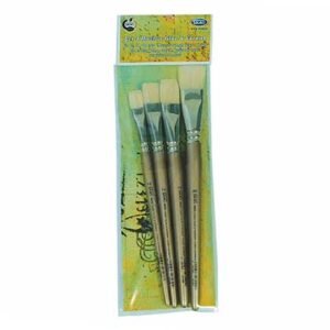 Skag Πινέλα Πλακέ Glue & Varnish Σκληρή Τρίχα Σετ No 12, 14, 18, 20