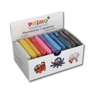 Primo Πλαστελίνη Σετ 11 Χρώματα 605gr