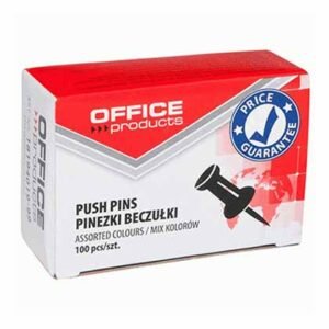 Office Πινέζες Πίνακα Φελλού Πολύχρωμες 100τμχ